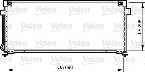 кондензатор, климатизация VALEO 814259