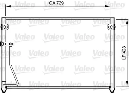 кондензатор, климатизация VALEO 814261