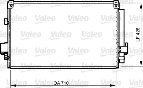 кондензатор, климатизация VALEO 814262