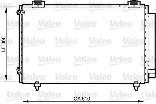 кондензатор, климатизация VALEO 814263