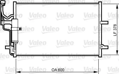 кондензатор, климатизация VALEO 814265