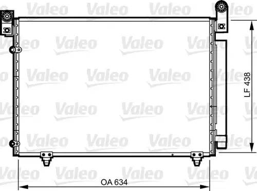 кондензатор, климатизация VALEO 814266