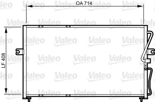 кондензатор, климатизация VALEO 814270