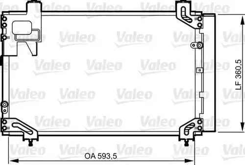 кондензатор, климатизация VALEO 814271