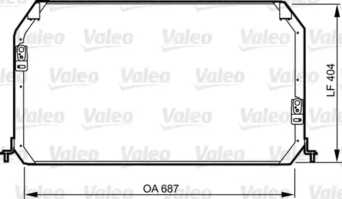 кондензатор, климатизация VALEO 814282