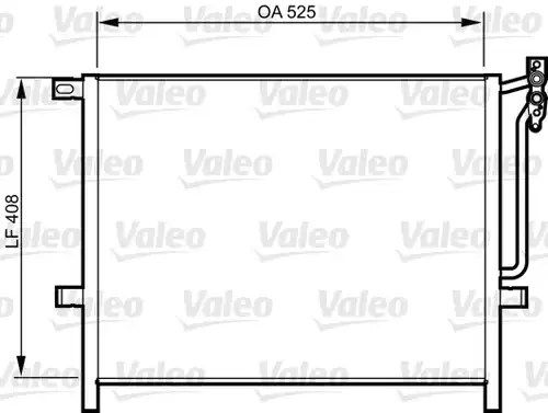 кондензатор, климатизация VALEO 814287