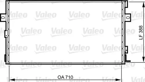 кондензатор, климатизация VALEO 814290