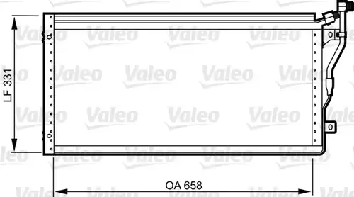 кондензатор, климатизация VALEO 814292