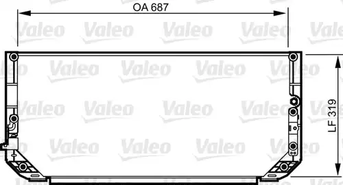 кондензатор, климатизация VALEO 814298