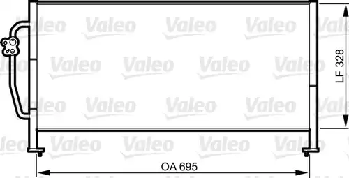 кондензатор, климатизация VALEO 814306