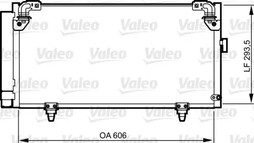 кондензатор, климатизация VALEO 814314