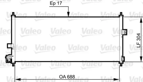 кондензатор, климатизация VALEO 814328