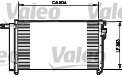 кондензатор, климатизация VALEO 814349