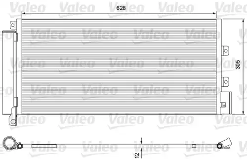 кондензатор, климатизация VALEO 814385