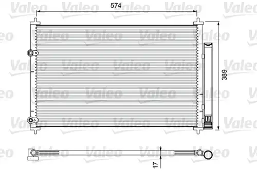 кондензатор, климатизация VALEO 814392