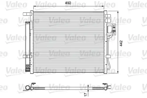 кондензатор, климатизация VALEO 814404