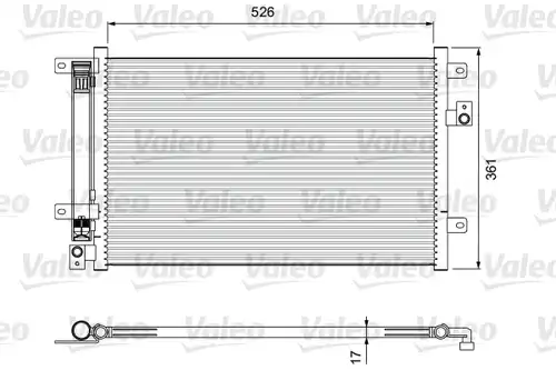 кондензатор, климатизация VALEO 814405
