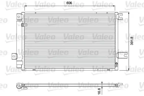 кондензатор, климатизация VALEO 814414