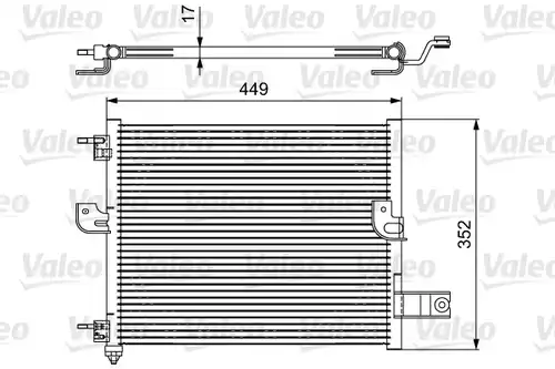 кондензатор, климатизация VALEO 814422