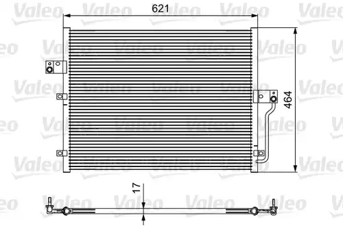 кондензатор, климатизация VALEO 814441
