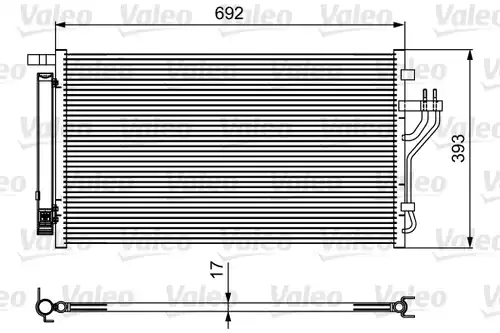 кондензатор, климатизация VALEO 814485