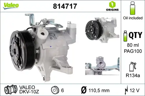 компресор за климатик VALEO 814717