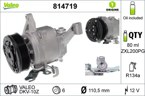 компресор за климатик VALEO 814719