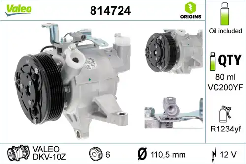 компресор за климатик VALEO 814724