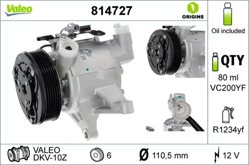 компресор за климатик VALEO 814727