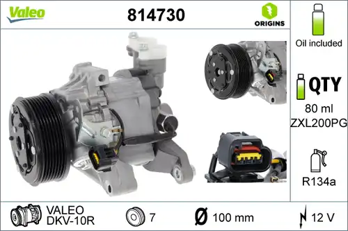 компресор за климатик VALEO 814730