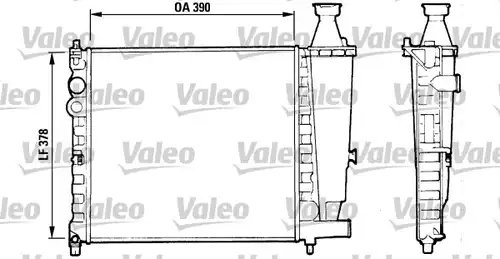 воден радиатор VALEO 816555