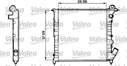 воден радиатор VALEO 816654