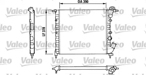 воден радиатор VALEO 816655