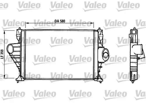 интеркулер (охладител за въздуха на турбината) VALEO 816823