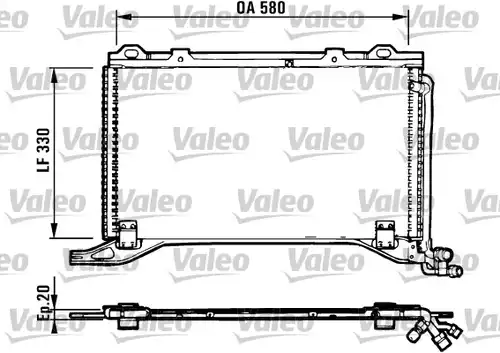 кондензатор, климатизация VALEO 816949