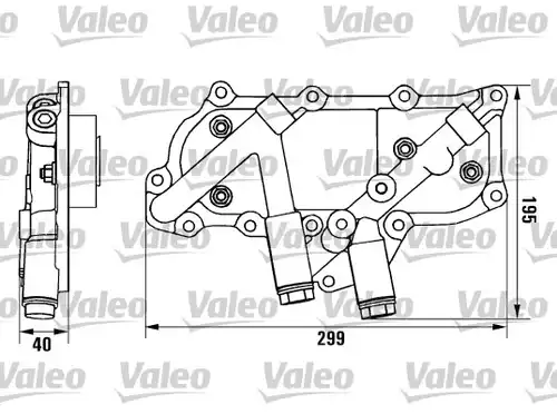 маслен радиатор, двигателно масло VALEO 817004