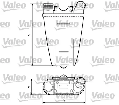 интеркулер (охладител за въздуха на турбината) VALEO 817204