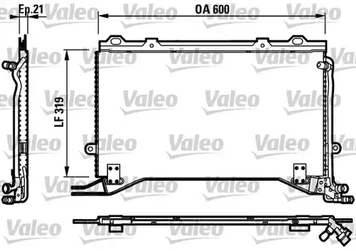 кондензатор, климатизация VALEO 817235