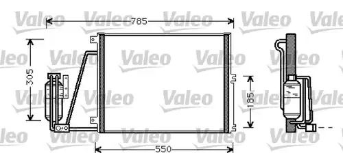 кондензатор, климатизация VALEO 817670