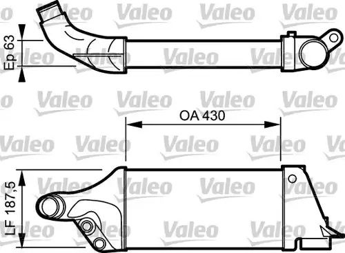 интеркулер (охладител за въздуха на турбината) VALEO 817762