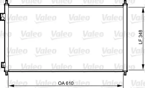 кондензатор, климатизация VALEO 817780