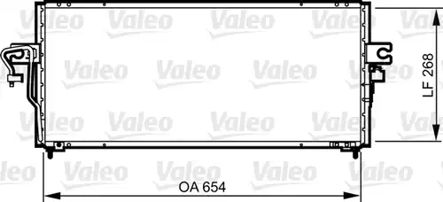 кондензатор, климатизация VALEO 817792