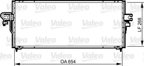 кондензатор, климатизация VALEO 817794