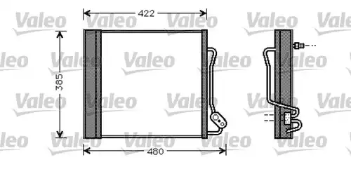 кондензатор, климатизация VALEO 817801