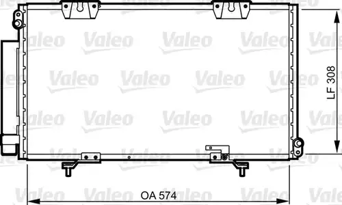 кондензатор, климатизация VALEO 817803