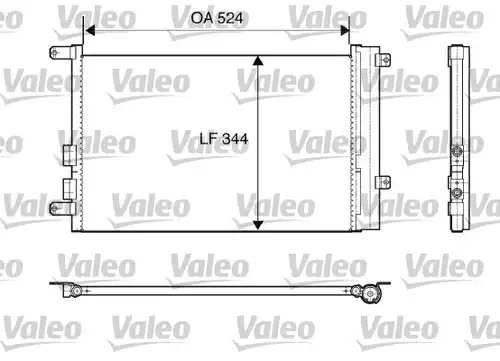 кондензатор, климатизация VALEO 817818