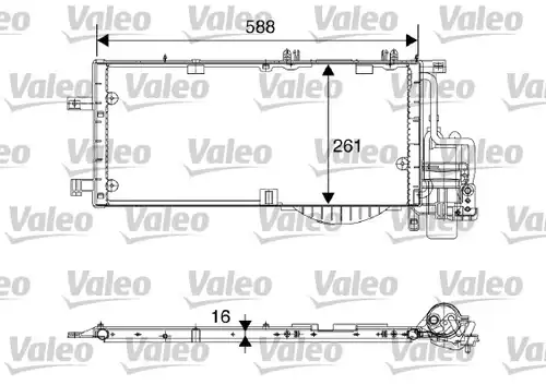 кондензатор, климатизация VALEO 817844