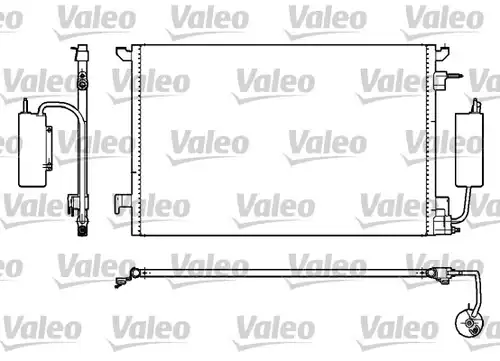 кондензатор, климатизация VALEO 817852