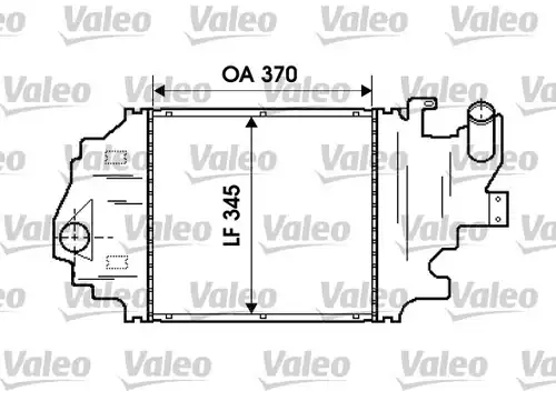интеркулер (охладител за въздуха на турбината) VALEO 817923
