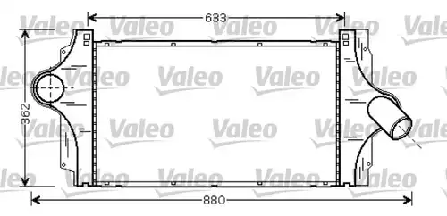интеркулер (охладител за въздуха на турбината) VALEO 817925
